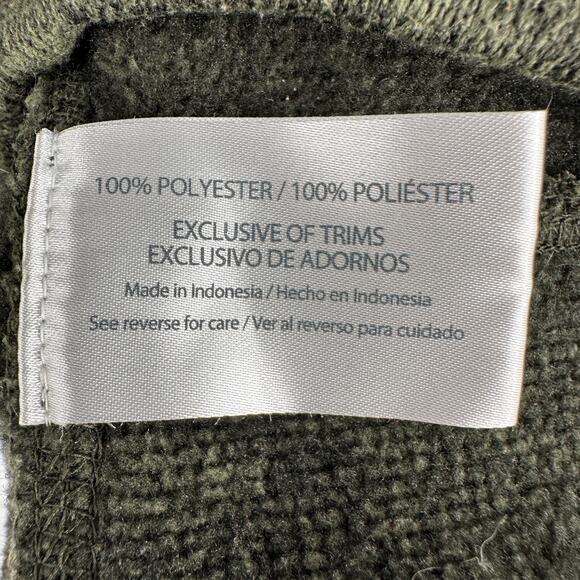 Woolrich Mens Green Fleece Pullover Drifter 1/4 Snap Sweater XL - Picture 7 of 8